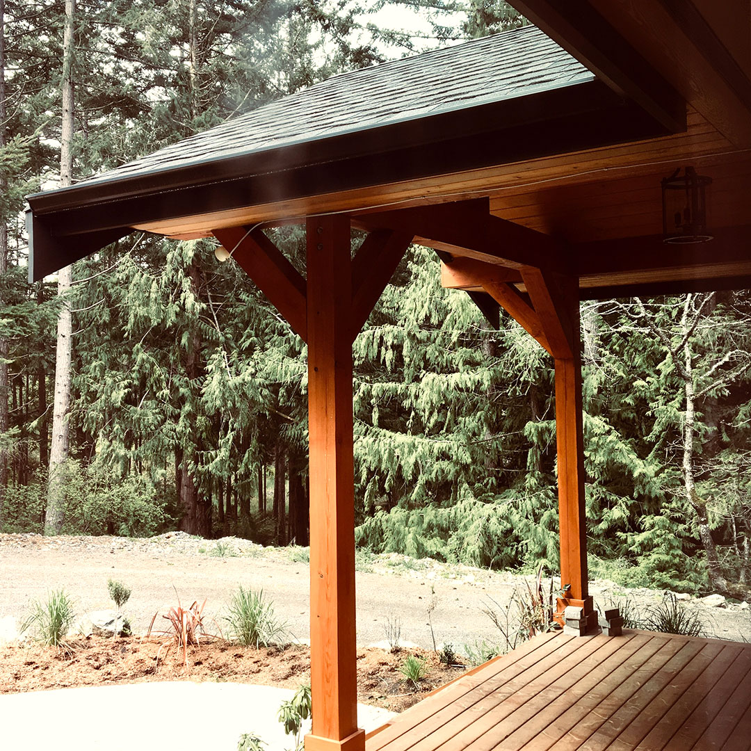 outdoor covered step