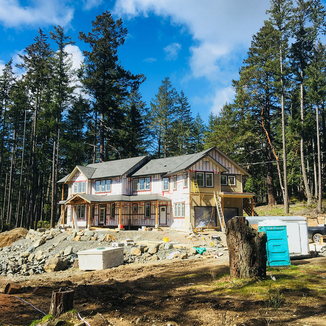 sloped residential site