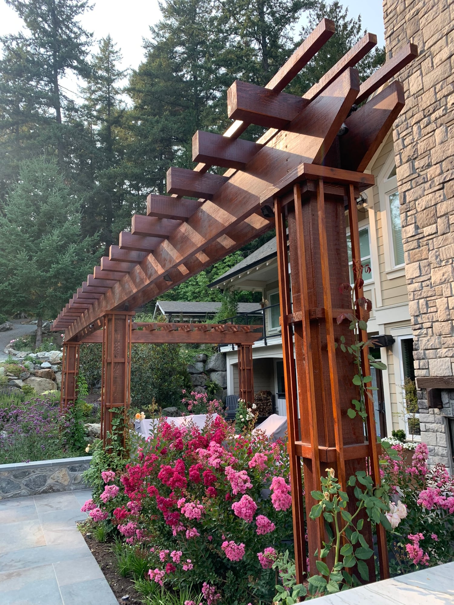 trellis with flowers